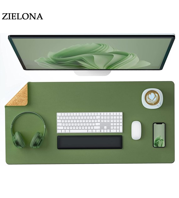 Wooden desk mat 80*40 Green