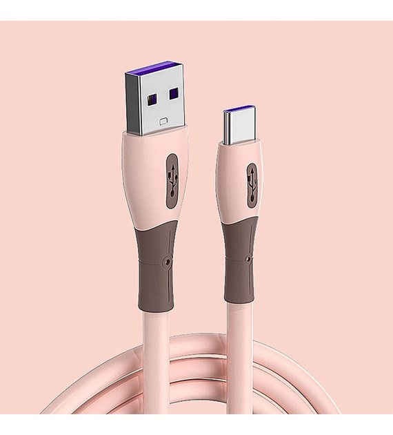 Kabel usb typ C pink