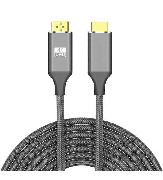 Kabel HDMI 2.0 copper 60hz 1m szary