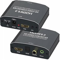 Extractor HDMI-HDMI + Audio SPDIF lub R/L RCA RET