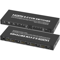 Przełącznik 4x1 HDMI KVM Switcher 3D 4Kx2K@60Hz