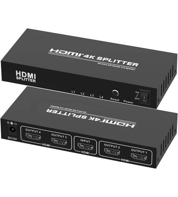 Splitter Rozdzielacz Aktywny HDMI 2.0 1x4 4Kx2K@60