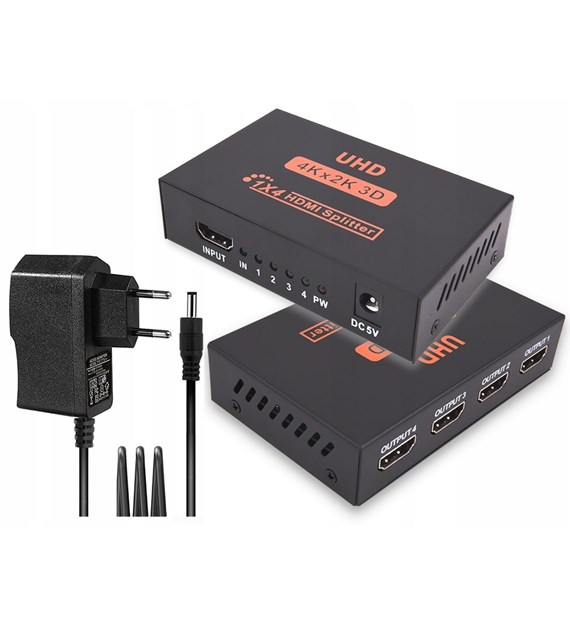 Hdmi splitter 1.4v 1*4 ,4k30hz