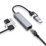 USB typ C 3.0 Thunderbolt 3 Ethernet Gigabit RJ45